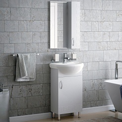 Corozo Мебель для ванной Олимп 45 белая – фотография-1